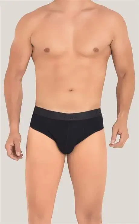 Men's Bamboo Slip Underwear Plain Navy Blue 3-Pack - BÜYÜKBEDENIZ