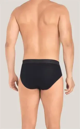 Men's Bamboo Slip Underwear Plain Navy Blue 3-Pack - 4