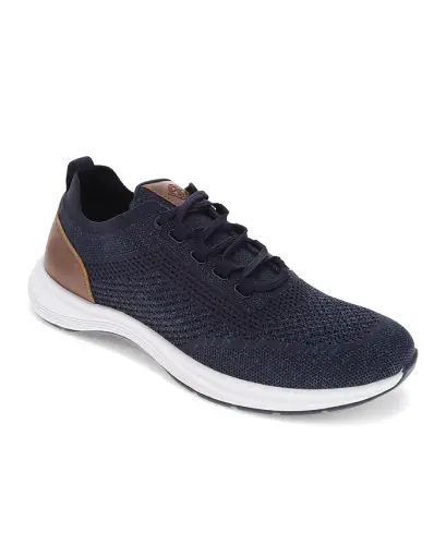 Men's Bardwell Athletic Sneakers-Navy, Tan - 1