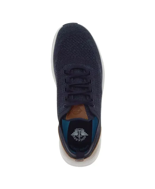 Men's Bardwell Athletic Sneakers-Navy, Tan - 4