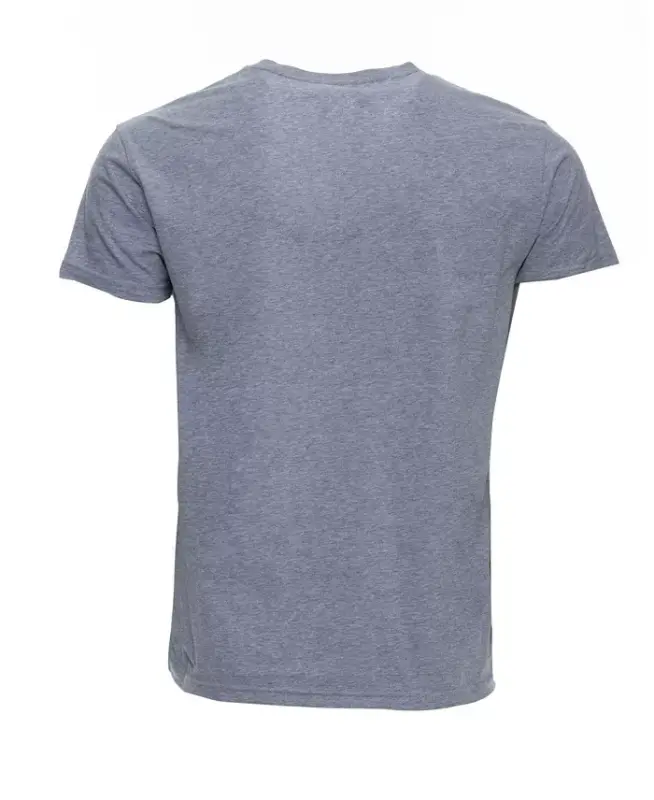 Men's Basic V-Notch Neck Short Sleeve T-Shirt - Cloud grey - 2