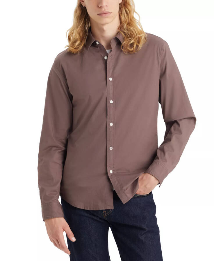 Men's Battery Housemark Stretch Slim-Fit Shirt Sparrow - 2