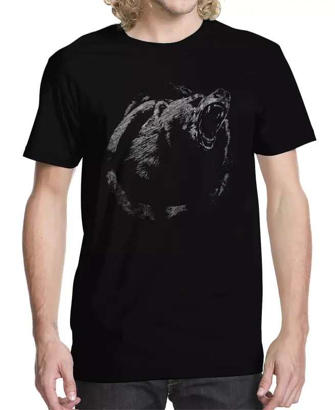 Men's Bear Graphic T-shirt - 1