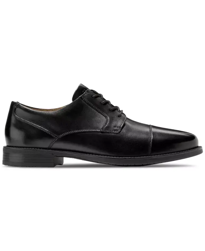 Men's Bedford Cap Toe Oxford Dress Shoe-Black - 2