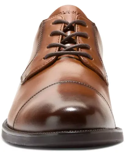 Men's Bedford Cap Toe Oxford Dress Shoe - British Tan - 3