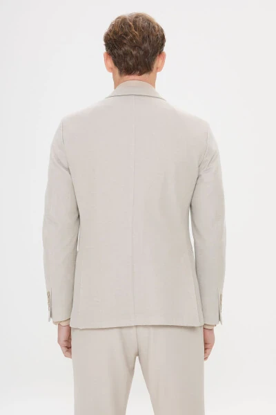 Men's Beige 360 All Ways Stretch Slim Fit Tapered - 4