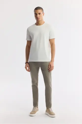 Men's Beige Berlin Slim Fit Stone Washed Cotton Hazel - 8
