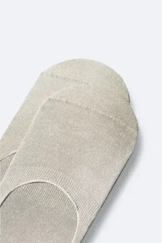 Men's Beige Cotton Ballet Socks B008557-Beige - AVVA (1)