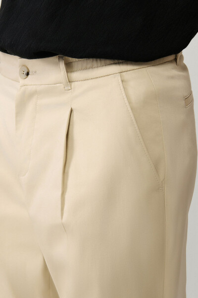 Men's Beige Pagos Relaxed Fit Classic Waist Trousers A41Y3037 - 8