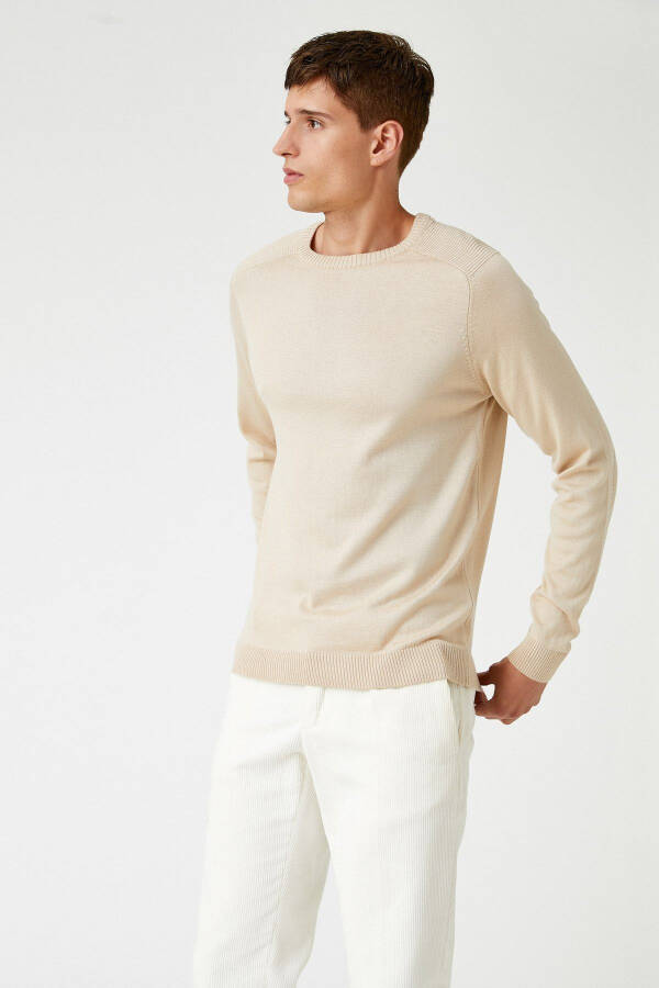 Men's Beige Sweater 2KAM91046LT - 2