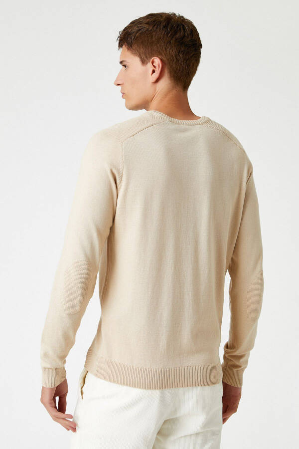 Men's Beige Sweater 2KAM91046LT - 4