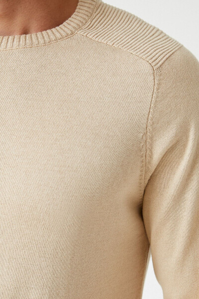 Men's Beige Sweater 2KAM91046LT - 5