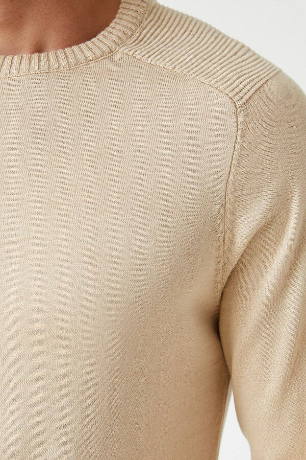 Men's Beige Sweater 2KAM91046LT - 5