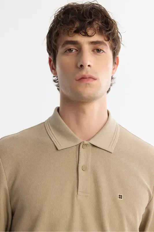 Men's Beige Sweatshirt - 2