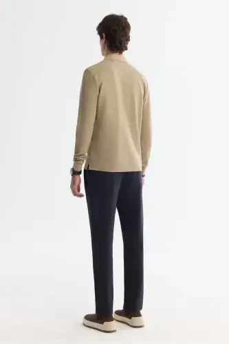 Men's Beige Sweatshirt - 4