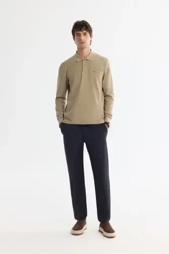 Men's Beige Sweatshirt - 5