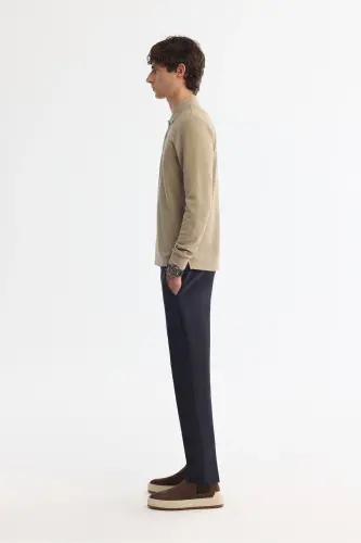 Men's Beige Sweatshirt - 3