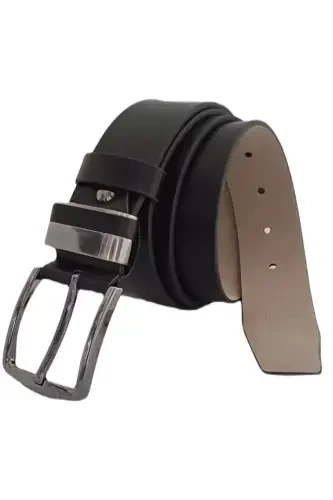 Men's Belt (2 Pieces) Jeans and Canvas Pants Belt-BLACK01 - 4