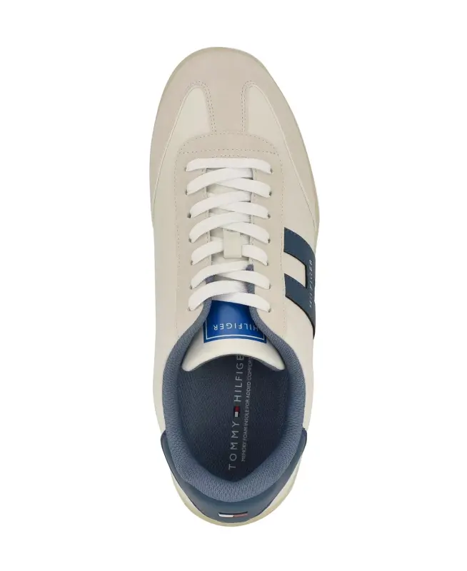 Men's Berge T-Toe Casual Sneakers-White, Teal multi - 4