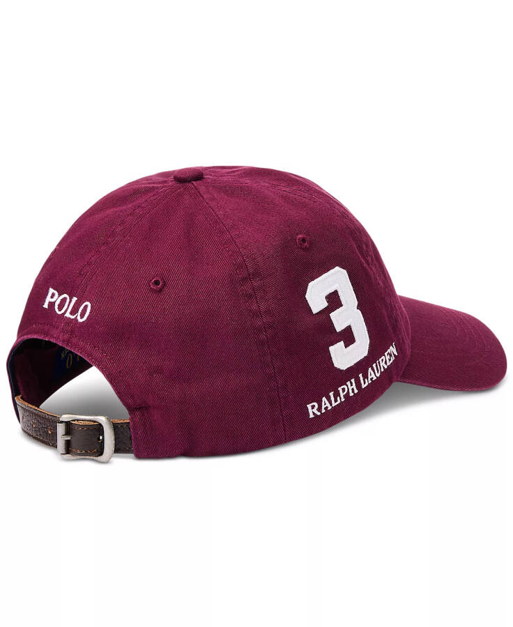 Men's Big Pony Chino Sports Hat Classic Wine - 2