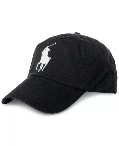 Men's Big Pony Chino Sports Hat Polo Black - 1