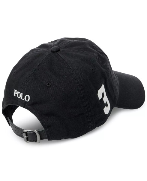 Men's Big Pony Chino Sports Hat Polo Black - 2