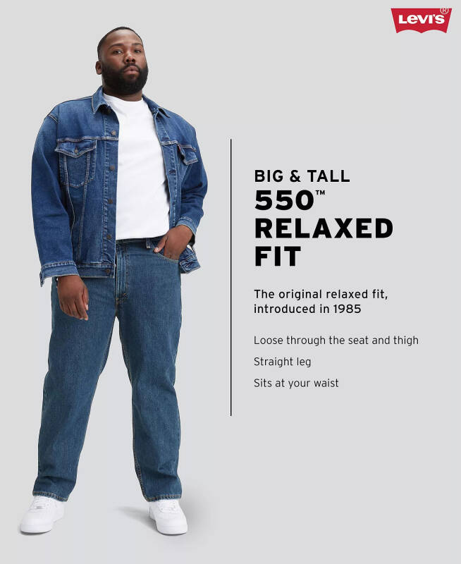 Men's Big & Tall 550™ Relaxed Fit Stretch Jeans - 11
