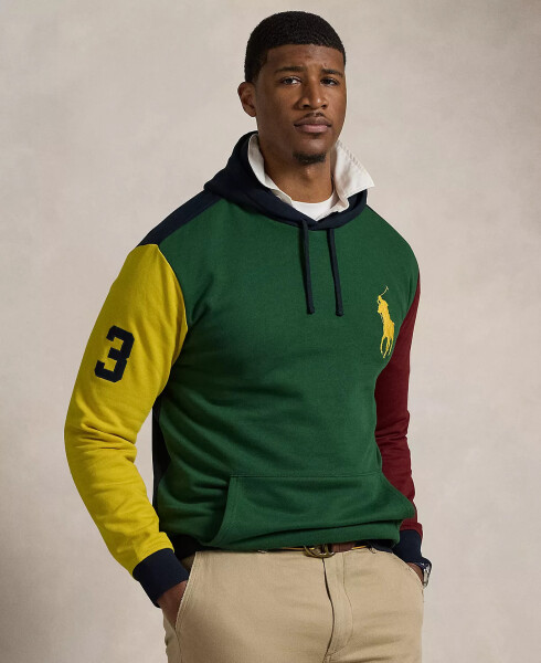 Men's Big & Tall Big Pony Color-Blocked Fleece Hoodie Pine - 1