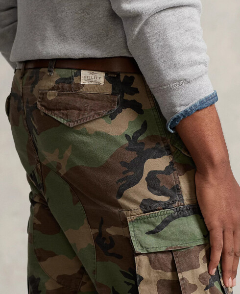 Men's Big & Tall Classic-Fit Camo Canvas Cargo Pants Surplus Camo - 5