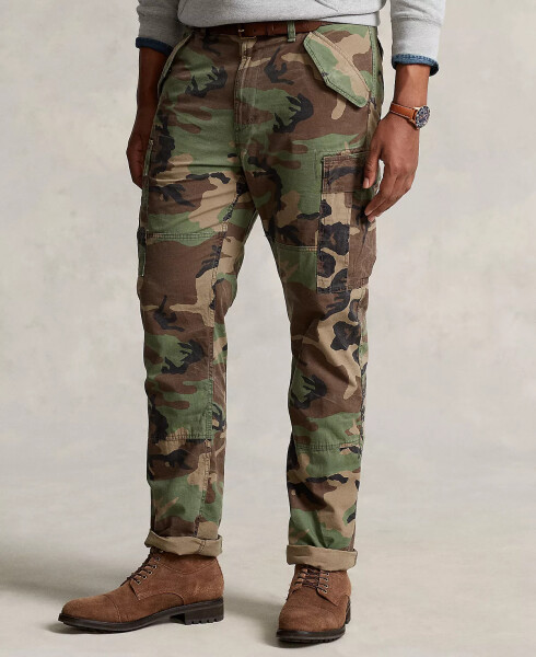 Men's Big & Tall Classic-Fit Camo Canvas Cargo Pants Surplus Camo - 6