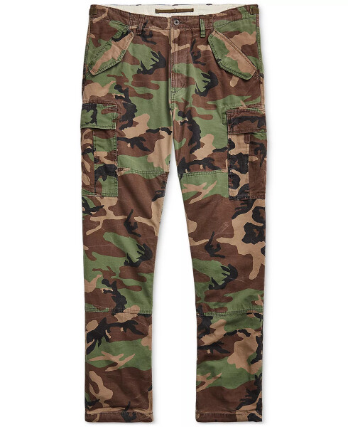 Men's Big & Tall Classic-Fit Camo Canvas Cargo Pants Surplus Camo - 7