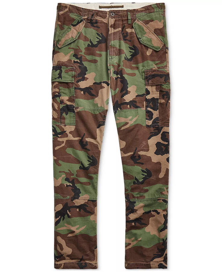 Men's Big & Tall Classic-Fit Camo Canvas Cargo Pants Surplus Camo - 7