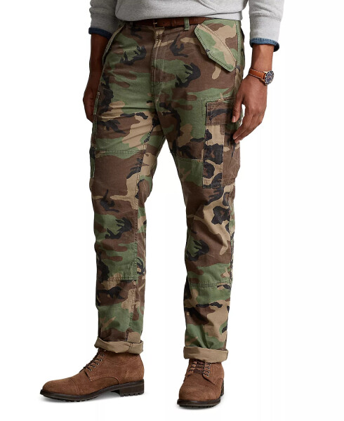 Men's Big & Tall Classic-Fit Camo Canvas Cargo Pants Surplus Camo - 8