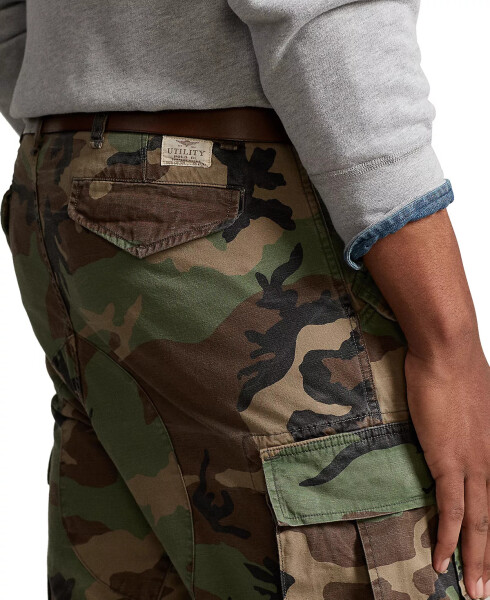 Men's Big & Tall Classic-Fit Camo Canvas Cargo Pants Surplus Camo - 9