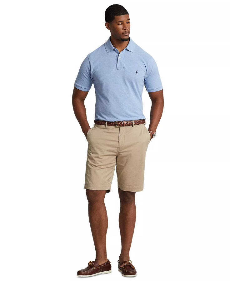 Men's Big & Tall Classic-Fit Cotton Mesh Polo Isle Heather - 1