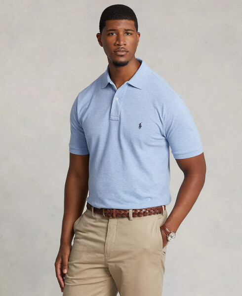 Men's Big & Tall Classic-Fit Cotton Mesh Polo Isle Heather - 2