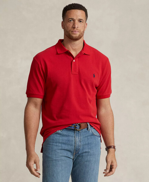 Men's Big & Tall Classic-Fit Cotton Mesh Polo Rl2000 Red - 1