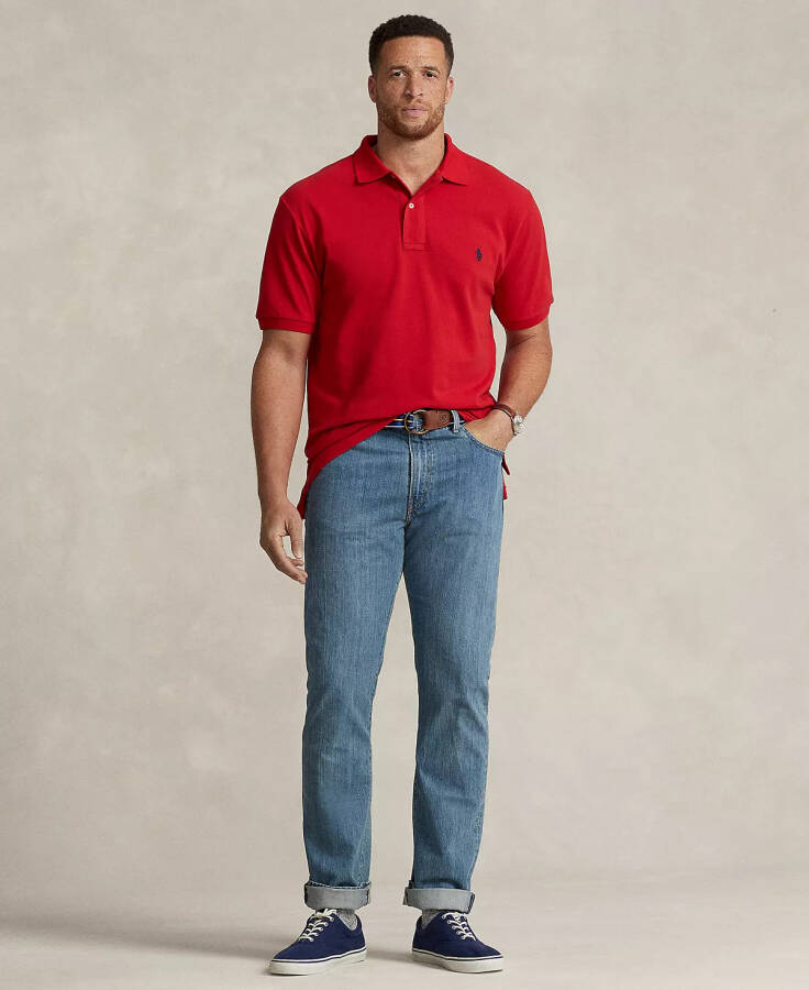 Men's Big & Tall Classic-Fit Cotton Mesh Polo Rl2000 Red - 4