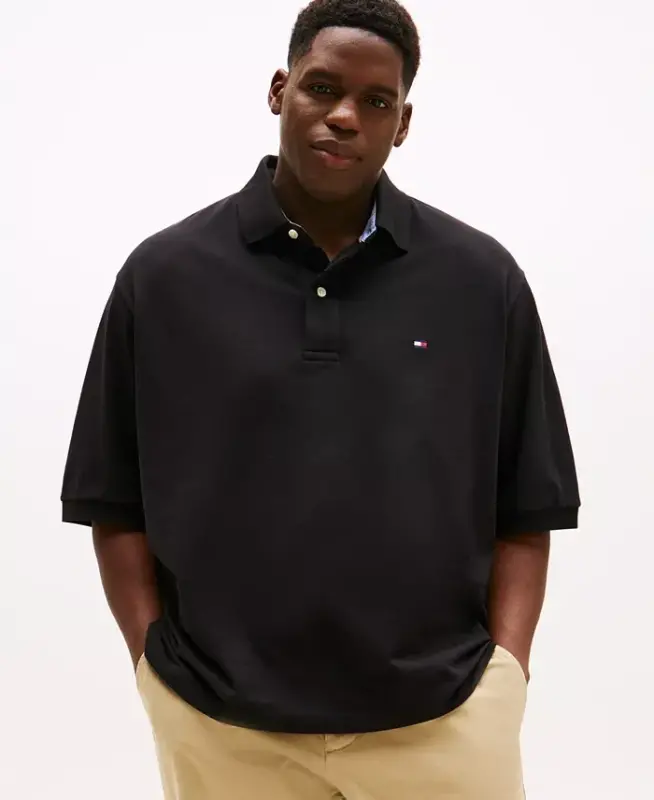 Men's Big & Tall Classic-Fit Ivy Polo - Dark Sable - TOMMY HILFIGER