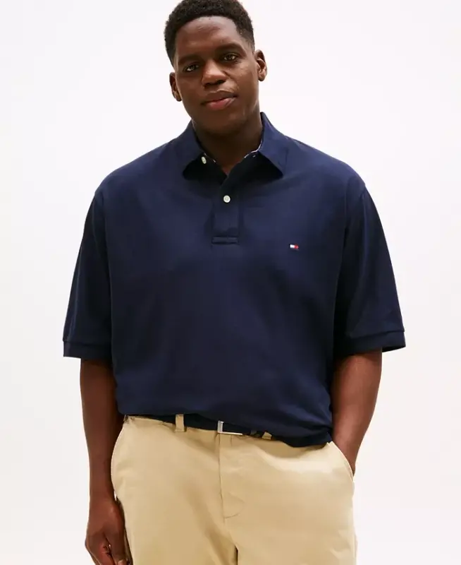 Men's Big & Tall Classic-Fit Ivy Polo - Desert Sky - 1
