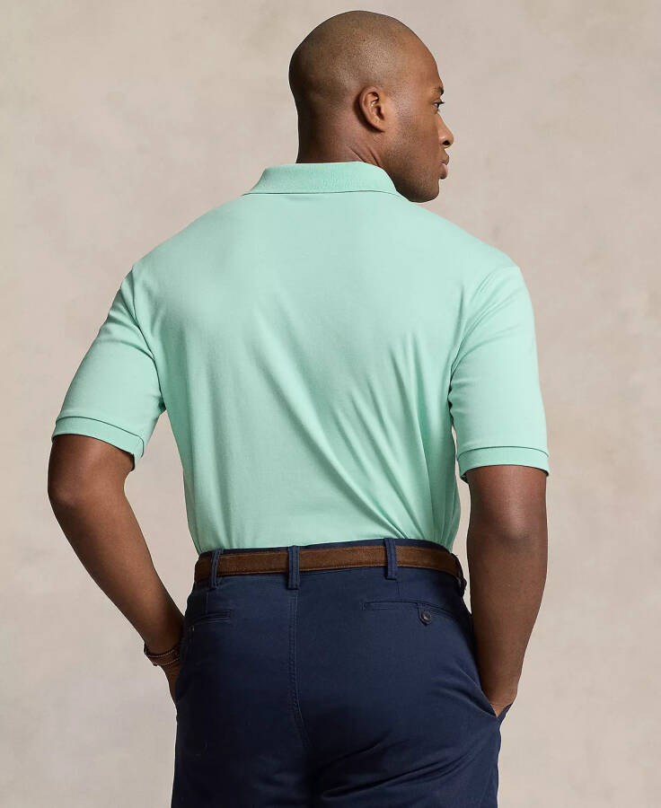 Men's Big & Tall Classic Fit Soft Cotton Polo Celadon - 2