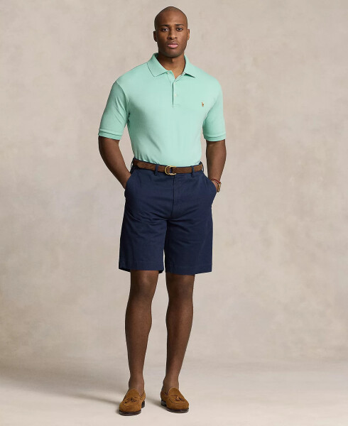 Men's Big & Tall Classic Fit Soft Cotton Polo Celadon - 4