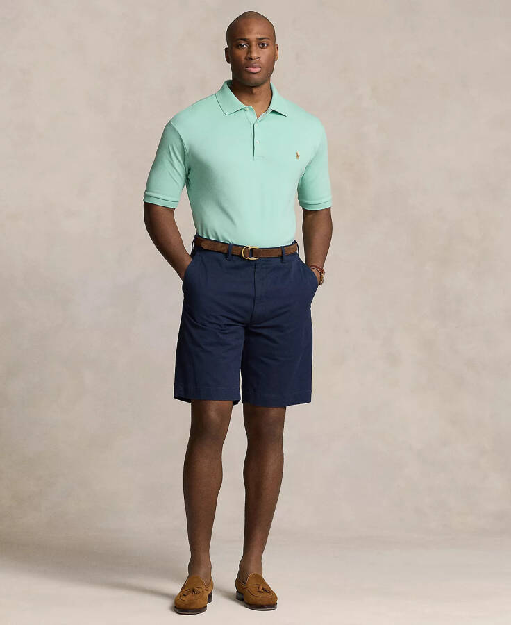 Men's Big & Tall Classic Fit Soft Cotton Polo Celadon - 8