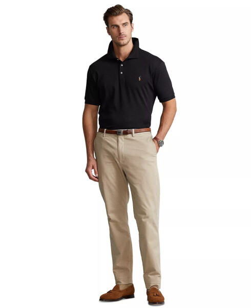 Men's Big & Tall Classic Fit Soft Cotton Polo Polo Black - 4