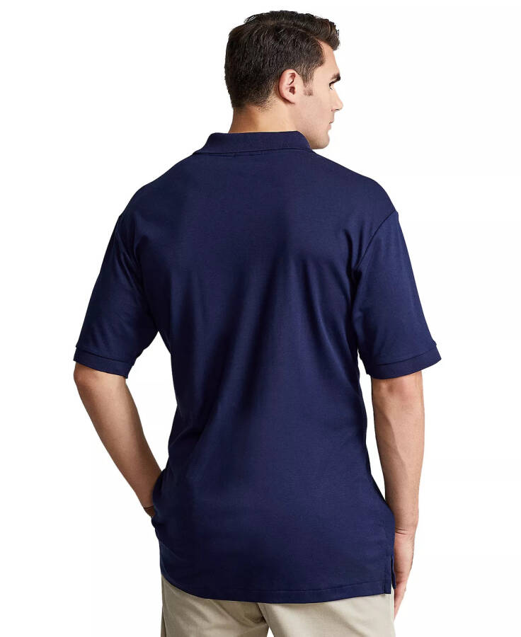 Men's Big & Tall Classic Fit Soft Cotton Polo Refined Navy - 2