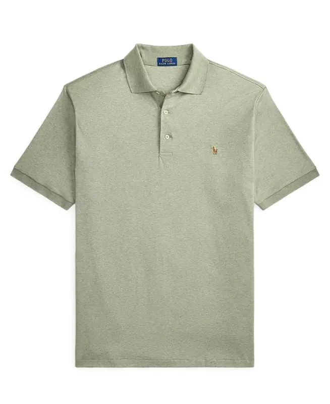 Men's Big & Tall Polo Shirt - Greenery Heather - 5