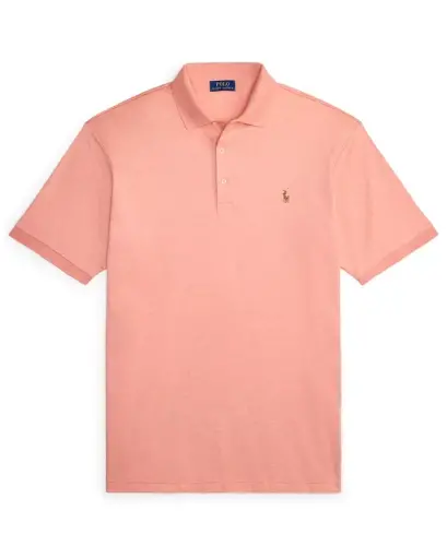 Men's Big & Tall Polo Shirt - Soft Orange Heather - 5
