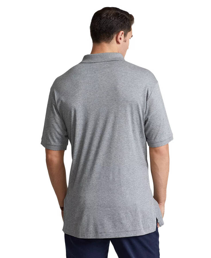 Men's Big & Tall Classic Fit Soft Cotton Polo Steel Heather - 2