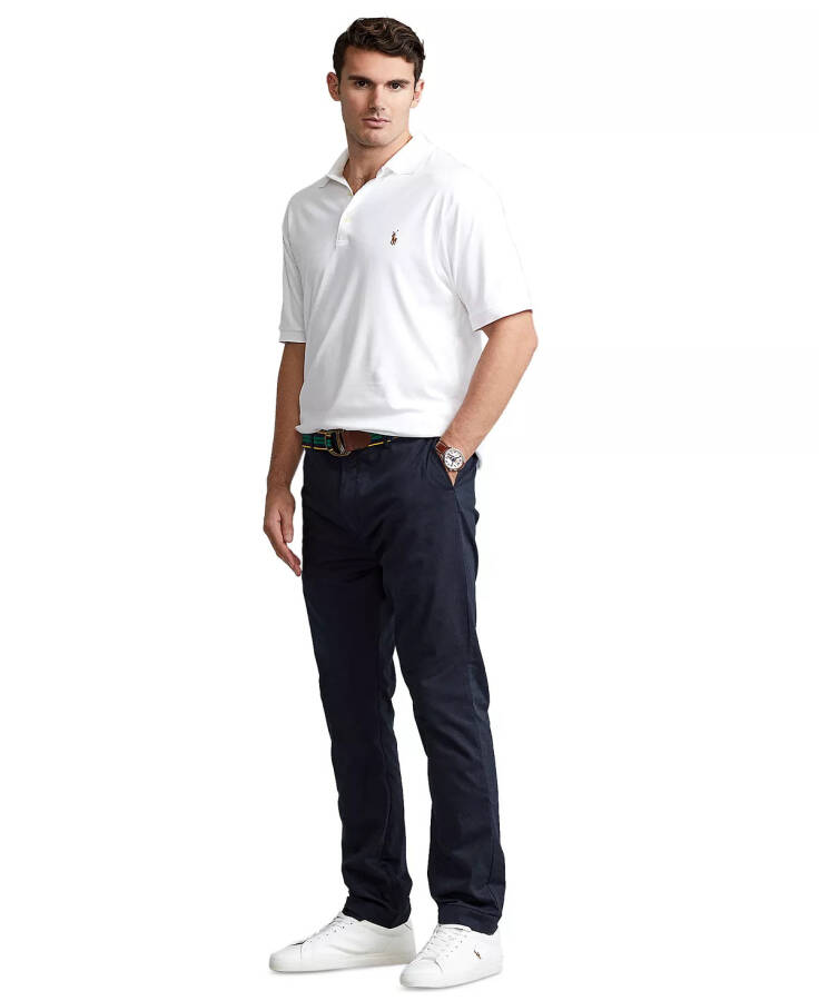 Men's Big & Tall Classic Fit Soft Cotton Polo White - 4