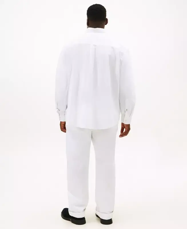 Men's Big & Tall Classic-Fit Stretch Solid Capote Shirt - 2